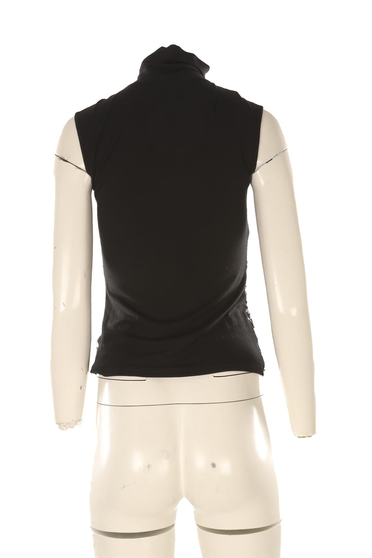 VALENTINO BLACK VINTAGE JERSEY TOP IT 40 UK 8