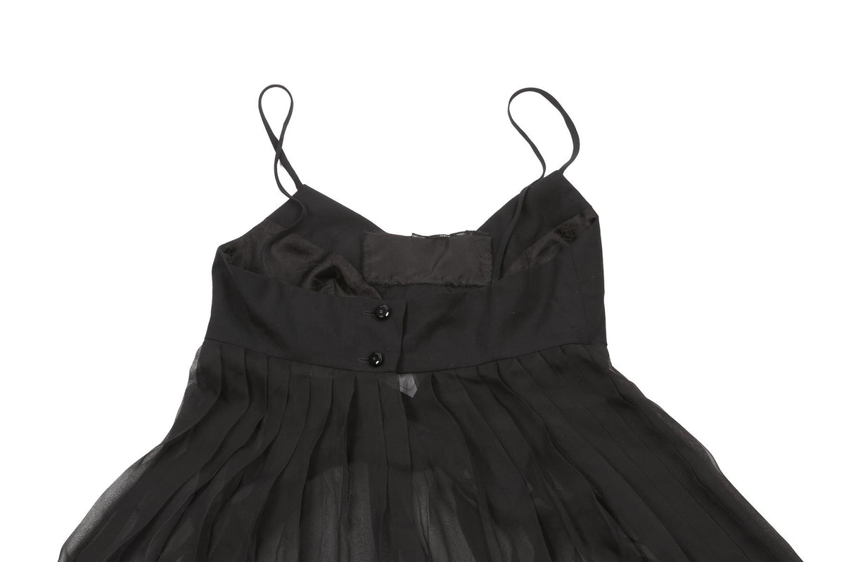 CHANEL BLACK 2001 WOOL TOP FR 34 UK 6
