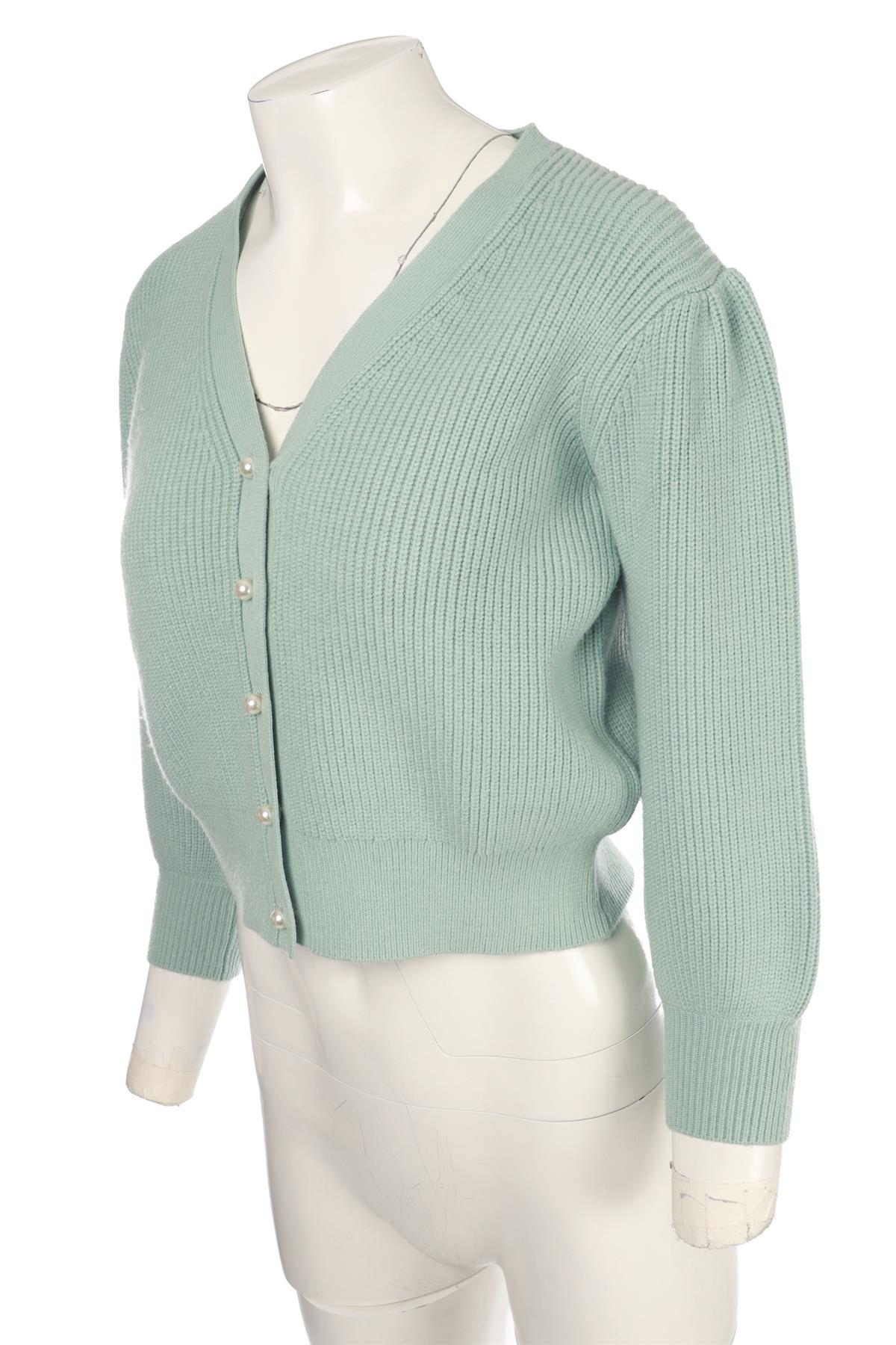 BLUE KNIT CARDIGAN
