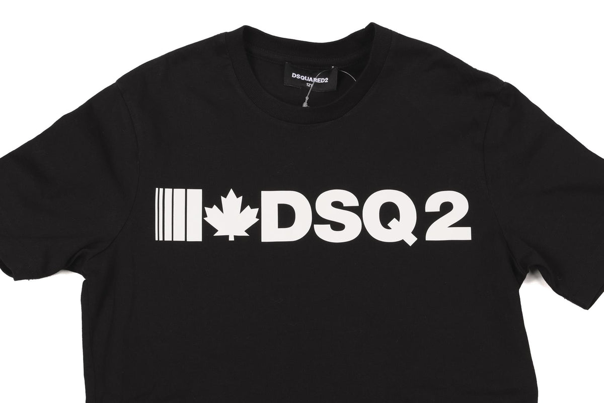 D SQUARED BLACK KIDS BOYS T-SHIRT 12 YEARS