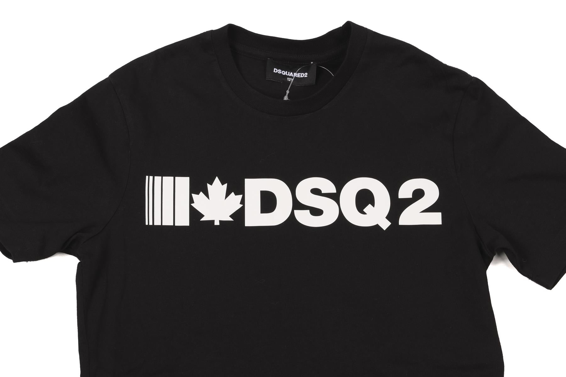 D SQUARED BLACK KIDS BOYS T-SHIRT 12 YEARS
