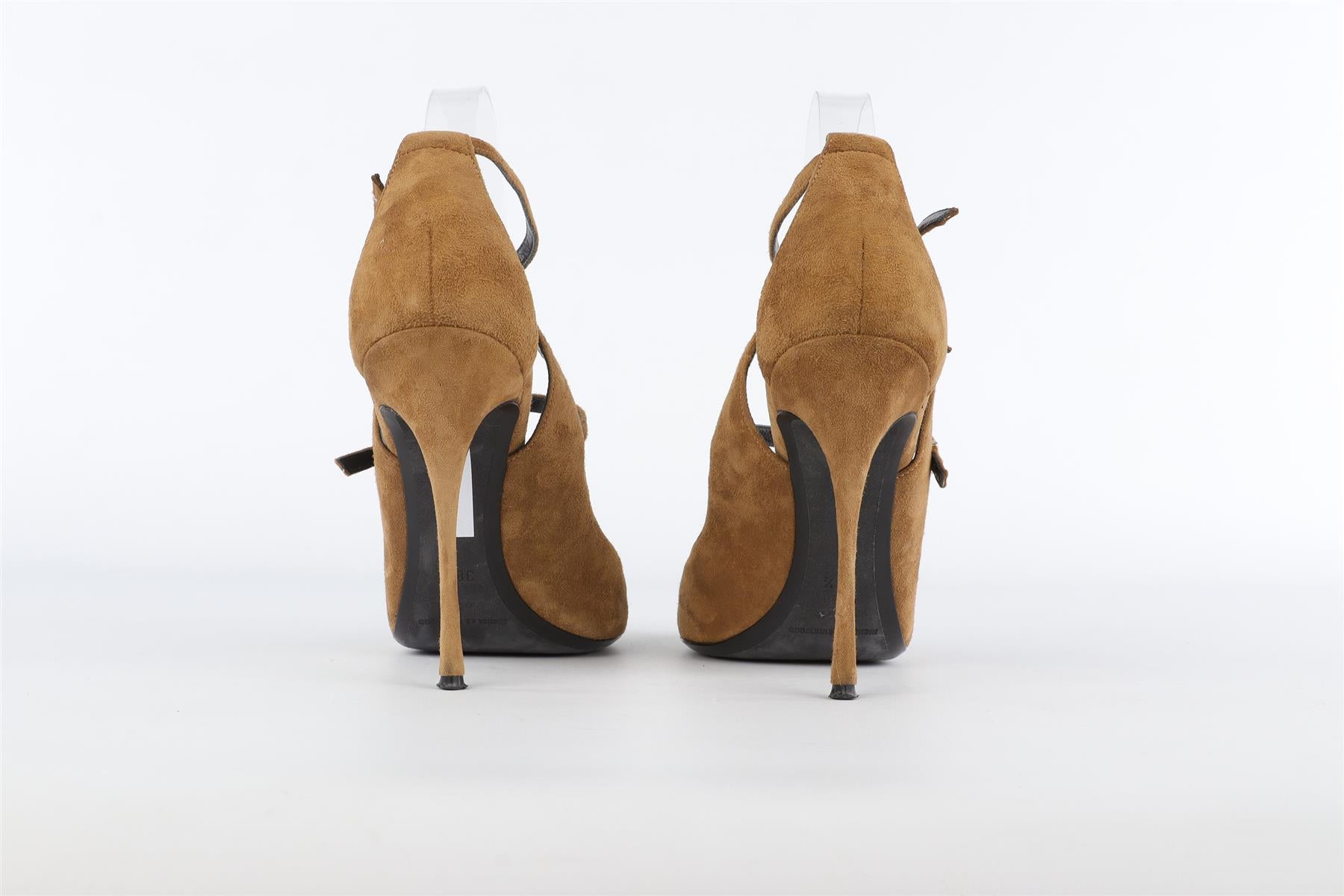 NICHOLAS KIRKWOOD BROWN SUEDE SANDALS EU 38.5 UK 5.5 US 8.5