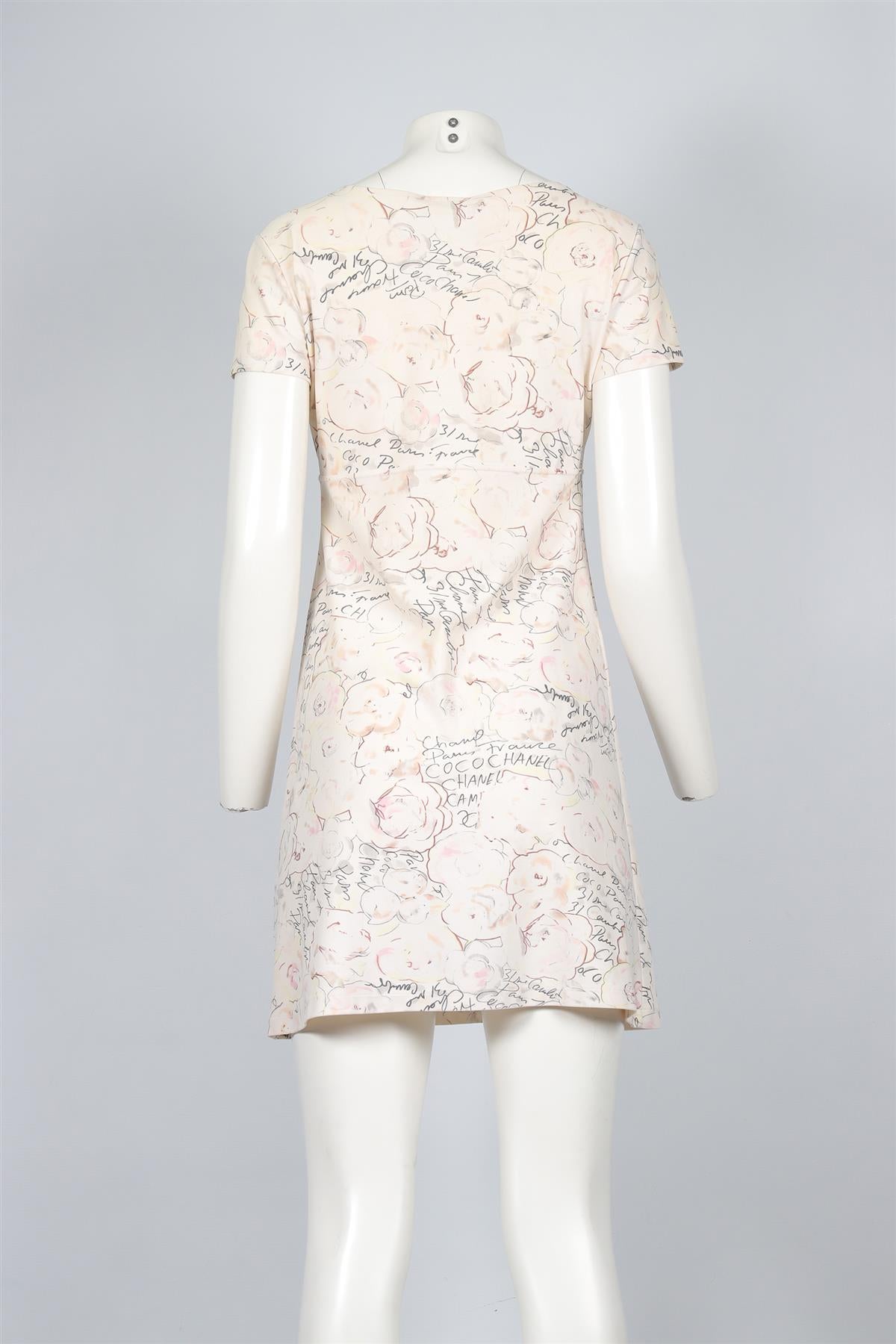 CHANEL MULTI 1998 JERSEY MINI DRESS FR 42 UK 14