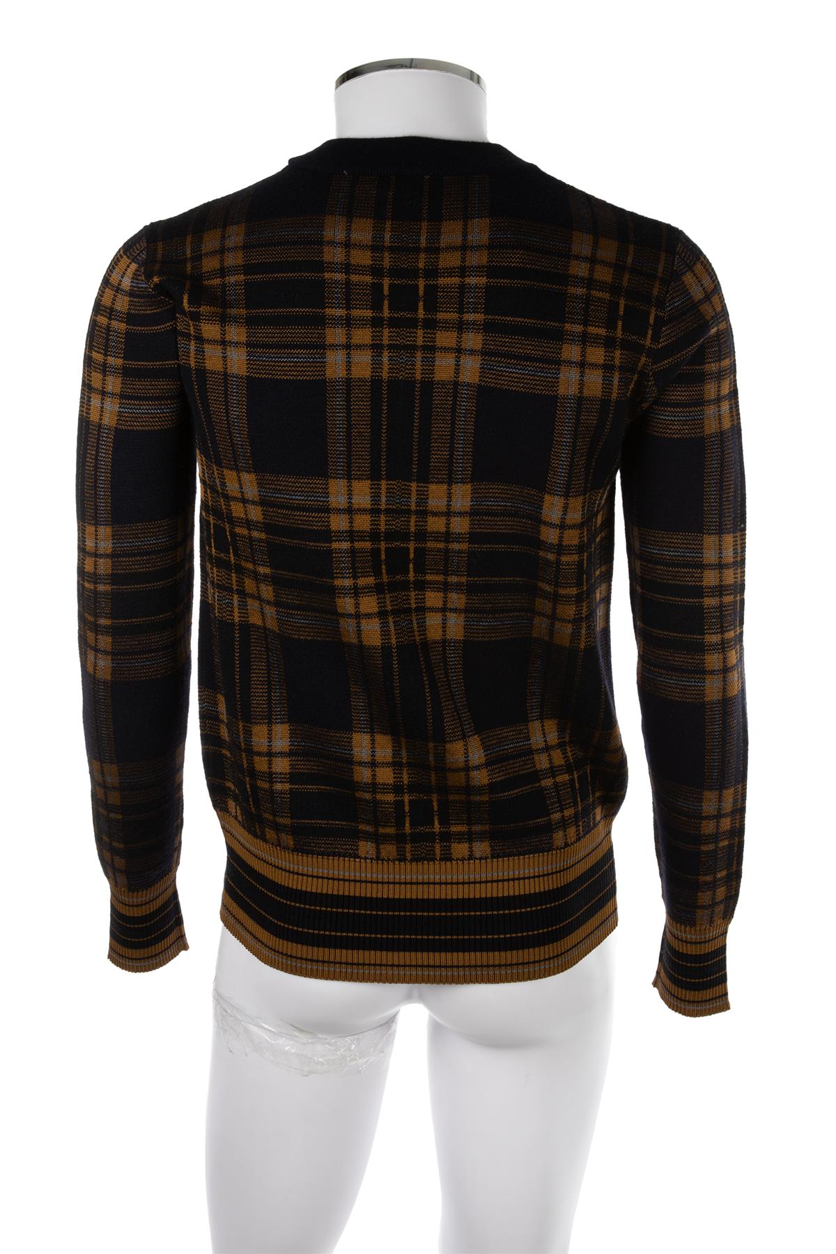 DRIES VAN NOTEN NAVY MEN'S WOOL SWEATER SMALL