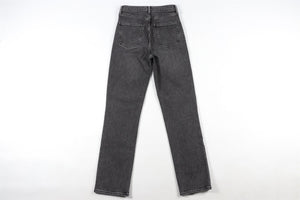 AGOLDE BLACK HIGH RISE STRAIGHT LEG JEANS W24 UK 6