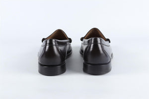 G.H. BASS BLACK MEN'S LEATHER LOAFERS UK 10.5 EU 44.5 US 11.5