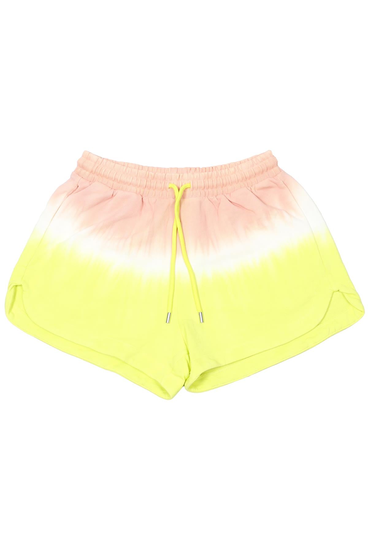 ATM COTTON YELLOW AND PINK TIE DYE SHORTS SMALL
