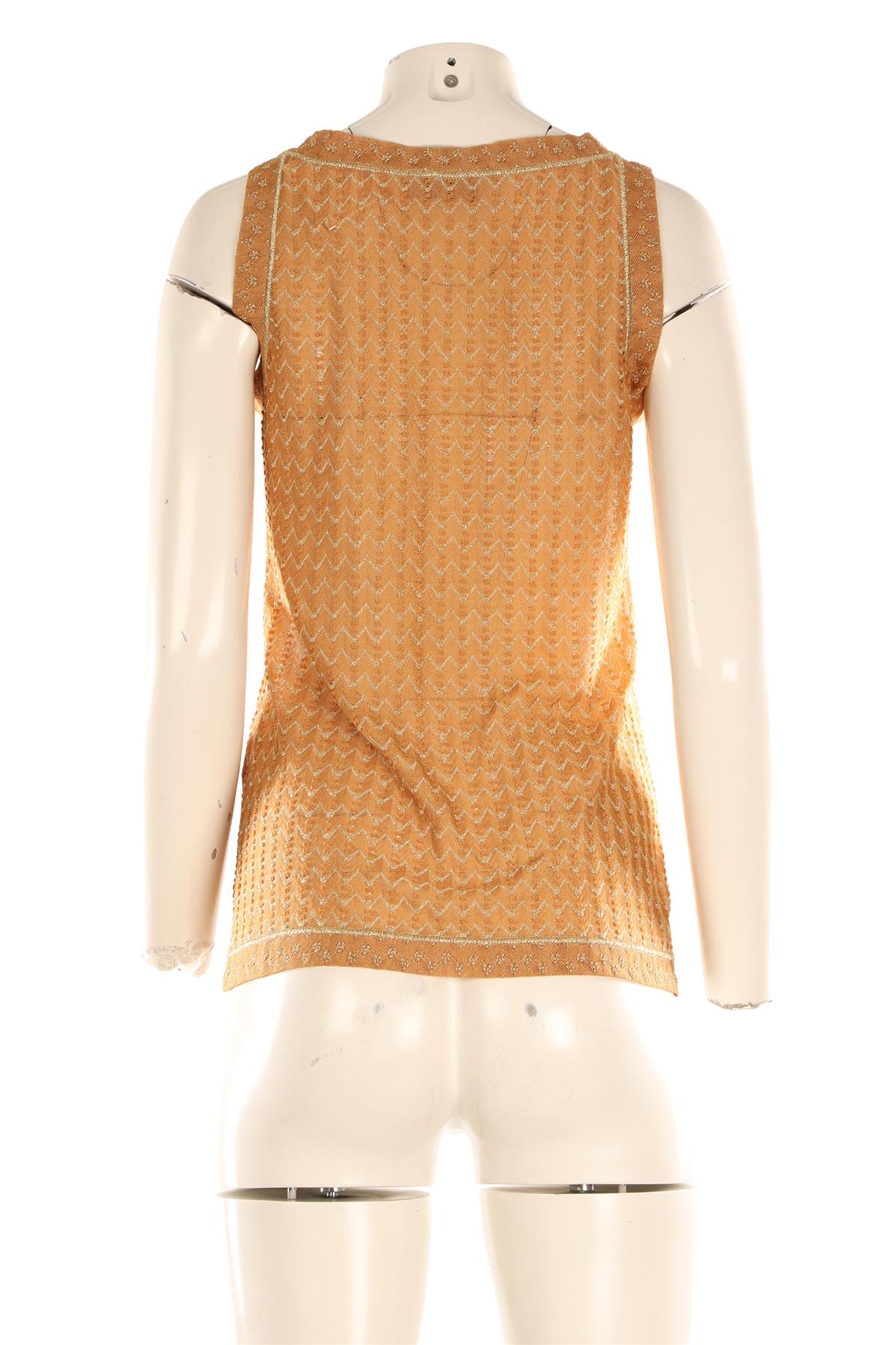 MISSONI TAN KNIT VEST IT 44 UK 12