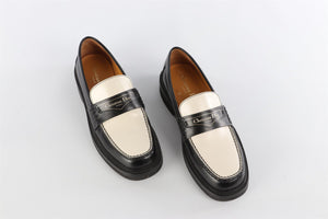 CHRISTIAN DIOR BLACK LEATHER LOAFERS EU 37 UK 4 US 6.5