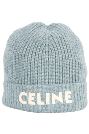 CELINE RIBBED CASHMERE BEANIE ONE SIZE