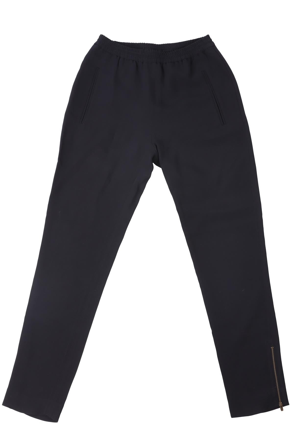 STELLA MCCARTNEY NAVY CREPE TAPERED PANTS IT 36 UK 4