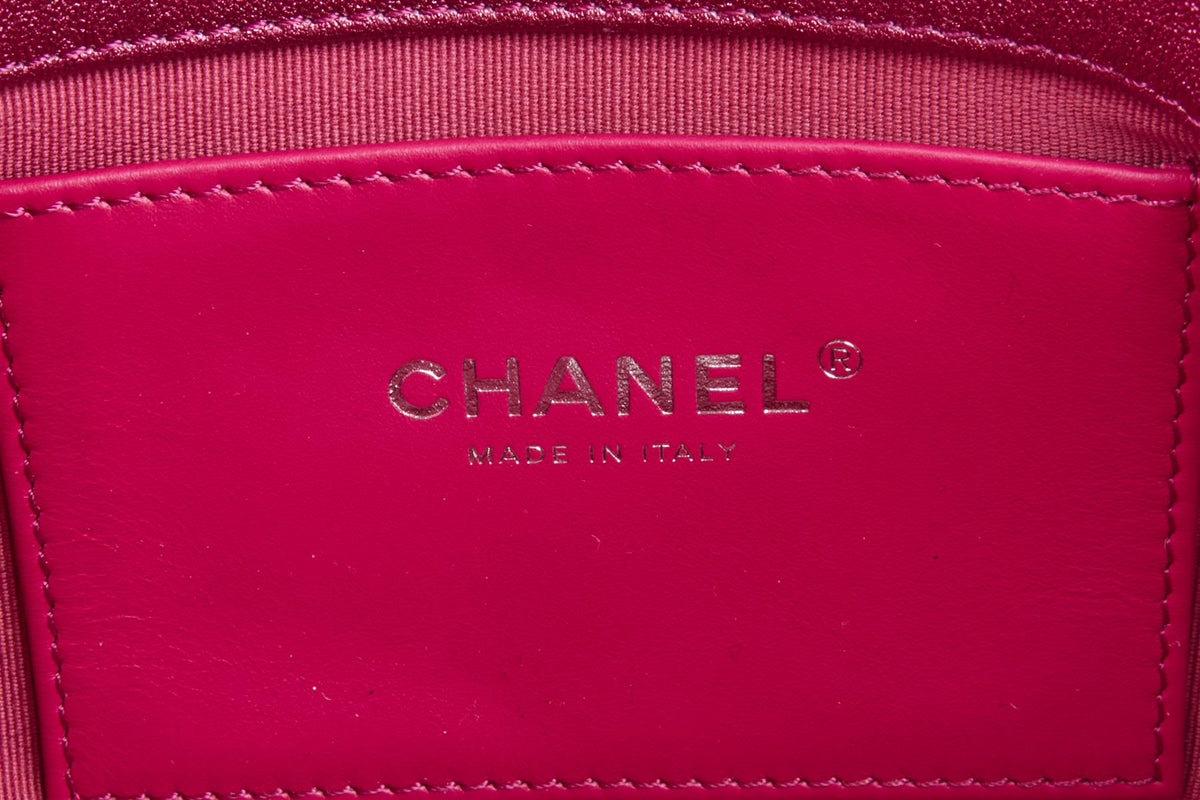 CHANEL PINK 2024 FLAP SMALL QUILTED LEATHER SHOULDER BAG