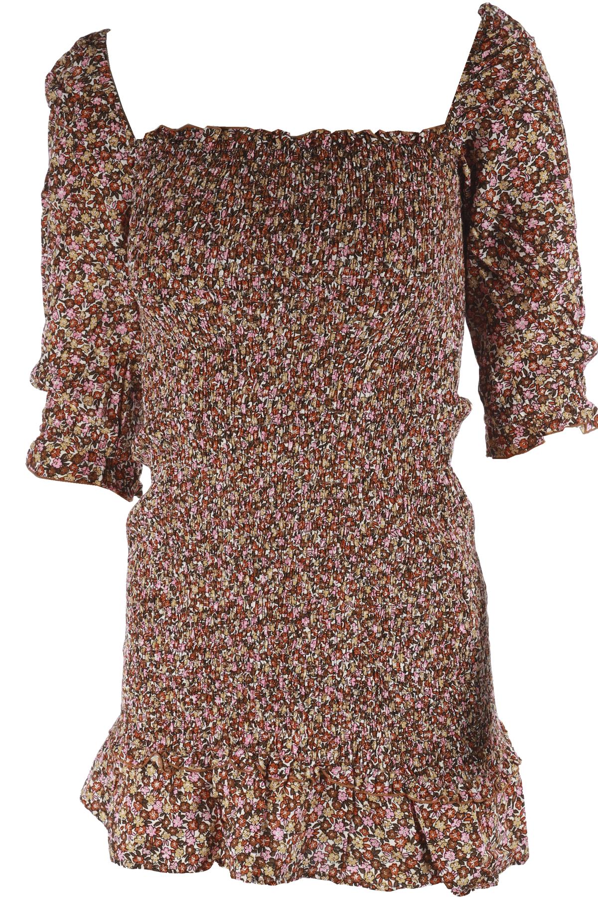 FAITHFULL THE BRAND MULTI CREPE MINI DRESS AU 6 UK 6