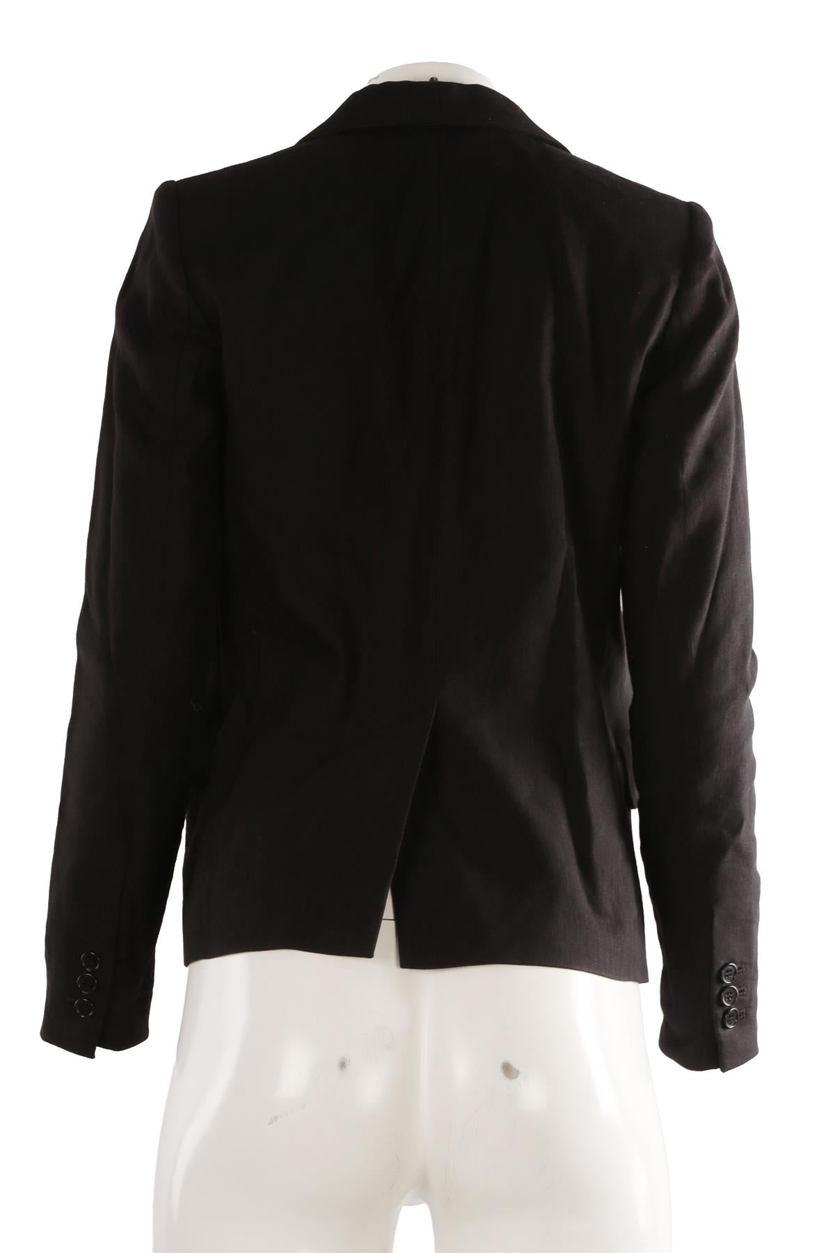 ÉTOILE BLACK LINEN BLAZER