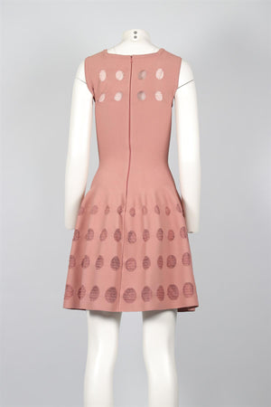 ALAÏA PINK KNIT MINI DRESS FR 38 UK 10