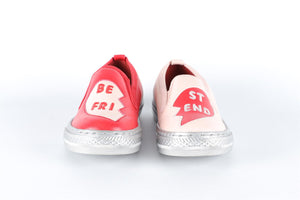 STELLA MCCARTNEY KIDS RED AND PINK TRAINERS EU 24 UK 7 US 8