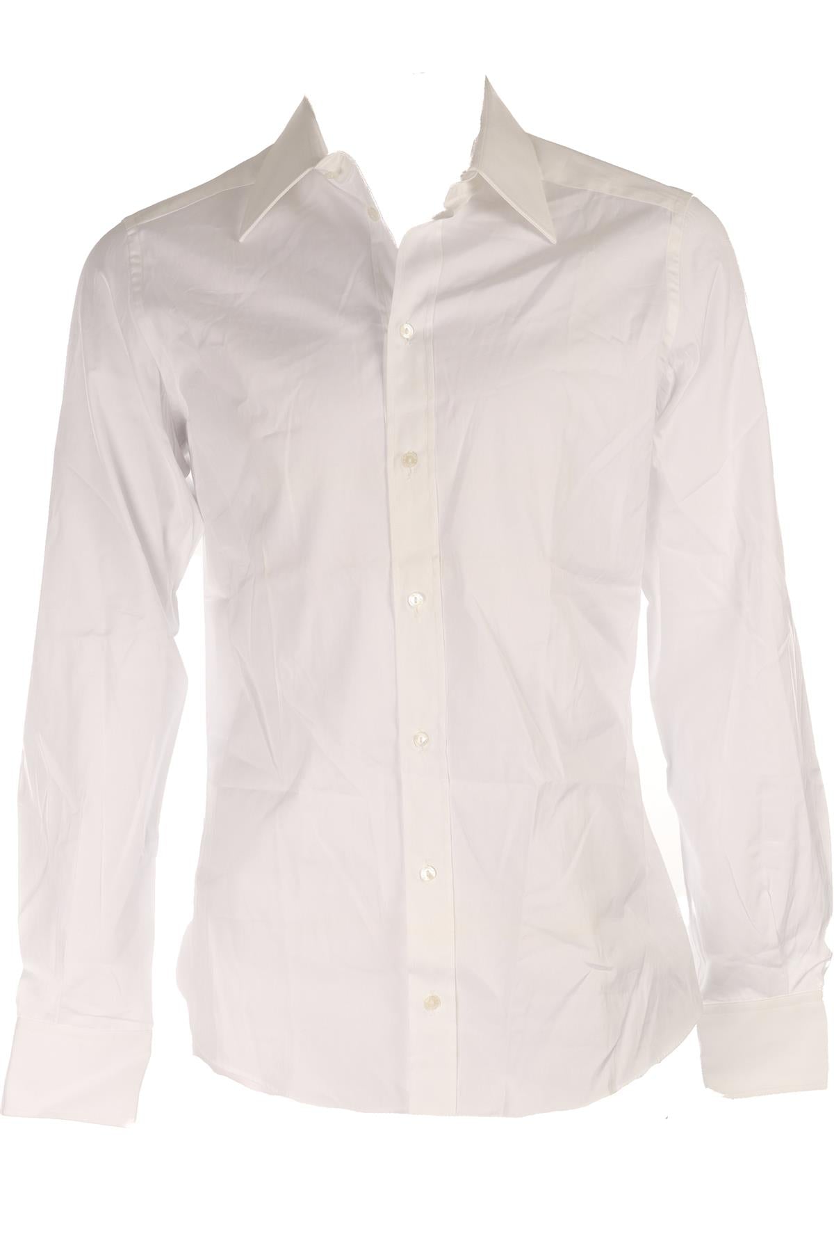 DOLCE & GABBANA WHITE MEN'S COTTON SHIRT UK/US COLLAR 15 3/4 UK/US CHEST 40