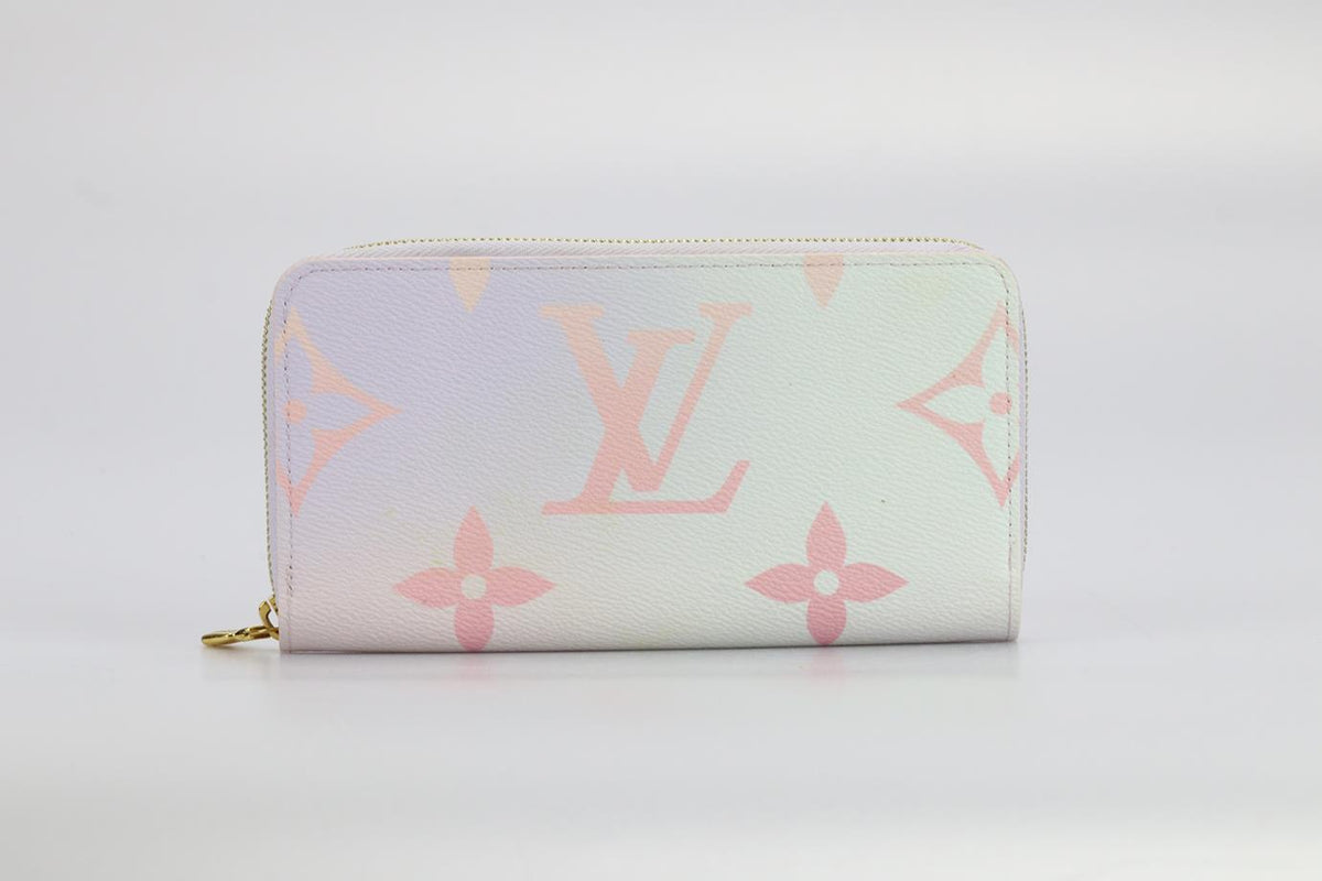 LOUIS VUITTON ZIPPY SPRING IN THE CITY MONOGRAM COATED CANVAS AND LEATHER WALLET