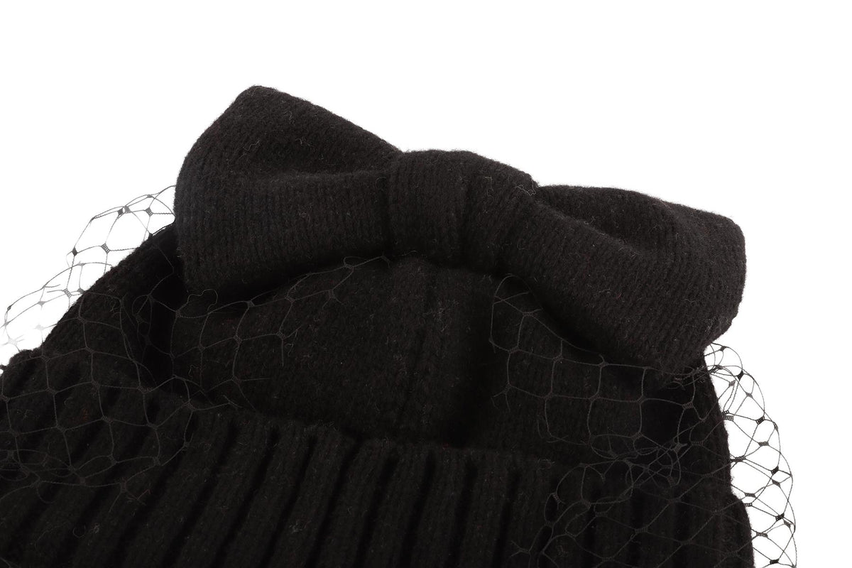 CA4LA BLACK WOOL BEANIE