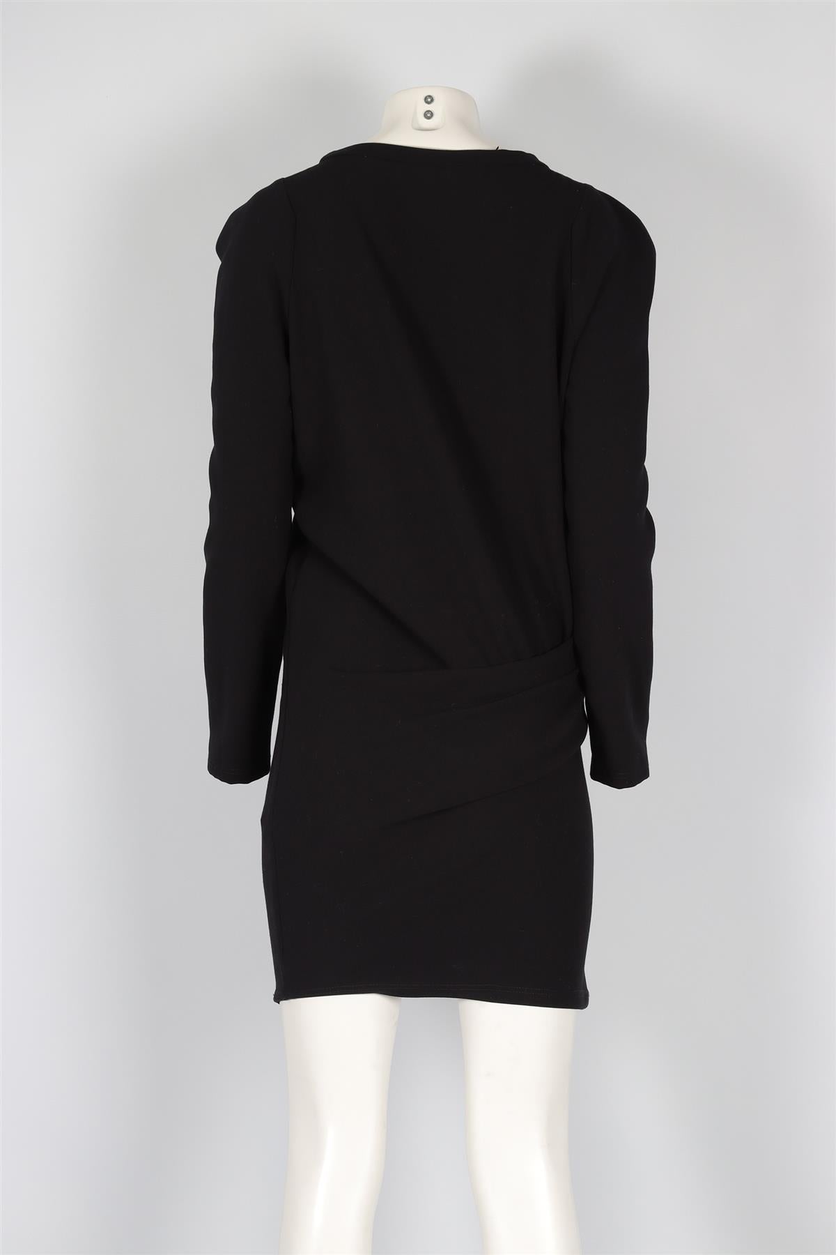 VANESSA BRUNO BLACK COTTON DRESS UK 10