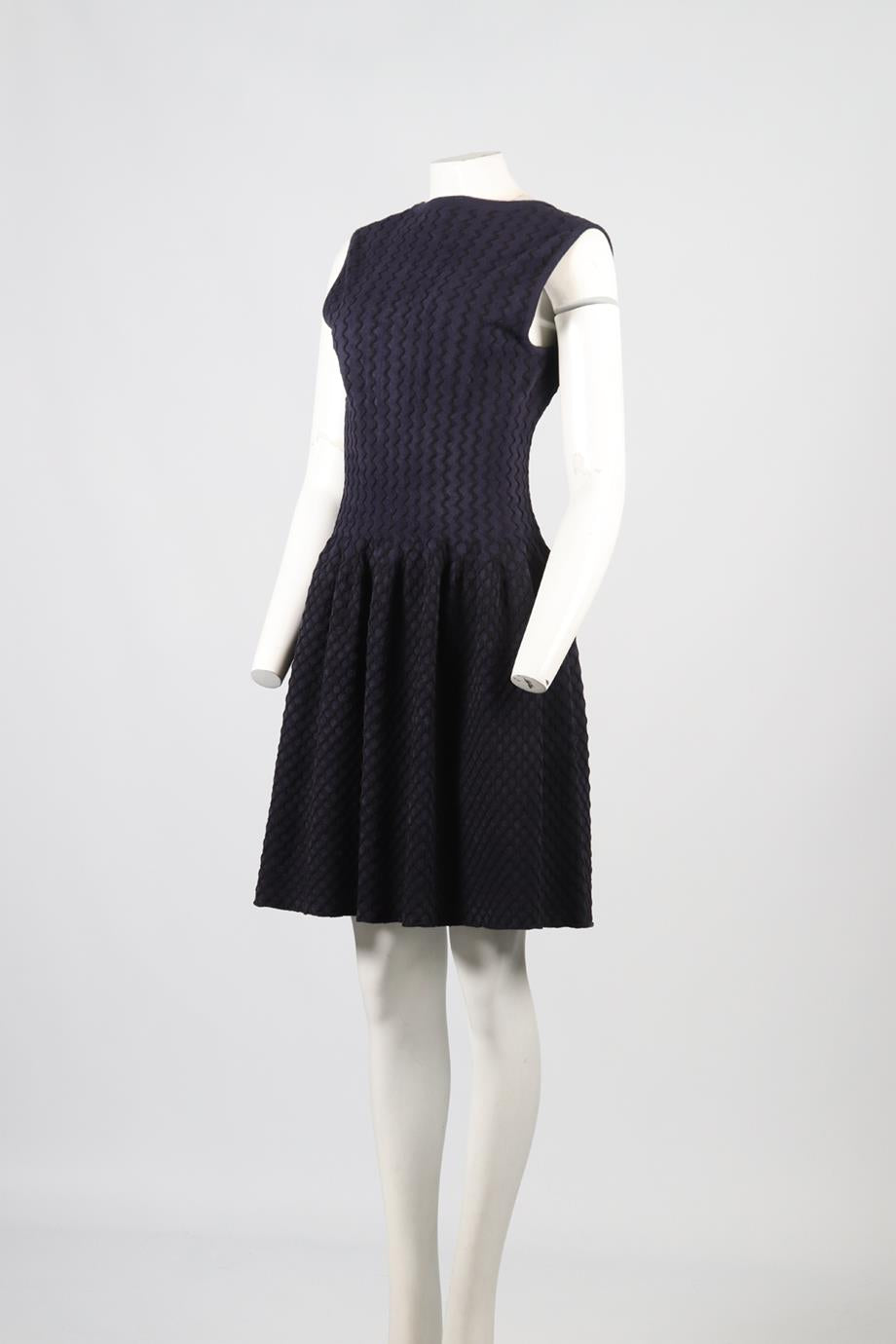 AZZEDINE ALAÏA COTTON BLEND MINI DRESS FR 42 UK 14