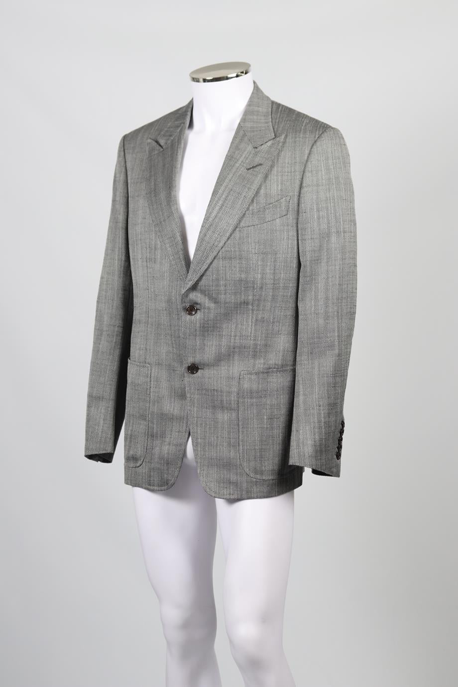 TOM FORD MEN'S SILK BLEND BLAZER IT 52 UK/US 42 FR 52