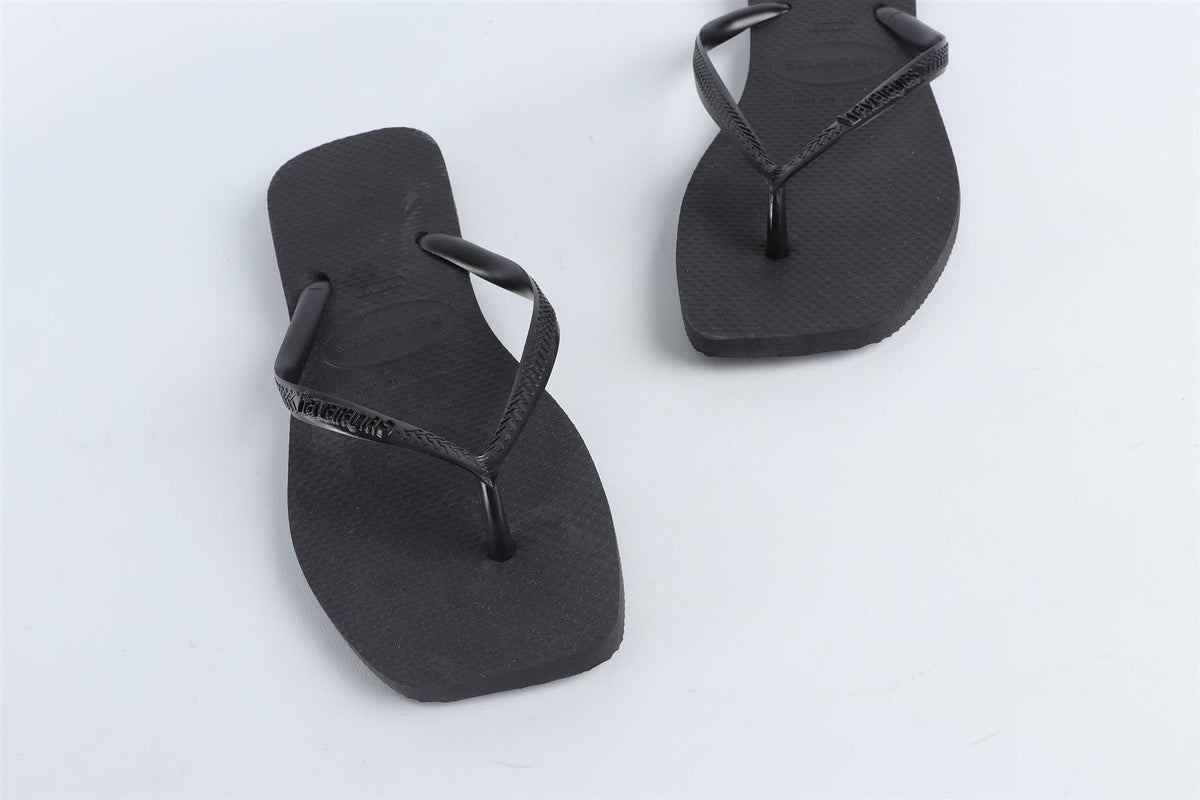 HAVAIANAS BLACK FLIP FLOPS EU 37-38 UK 4-5 US 7-8