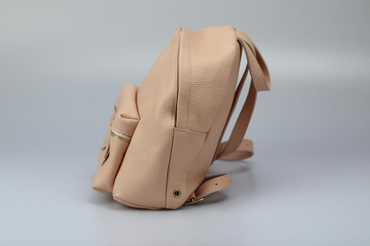 MONNALISA KIDS GIRLS LEATHER BACKPACK