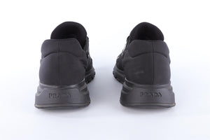 PRADA BLACK MEN'S NYLON SNEAKERS EU 42.5 UK 8.5 US 9.5