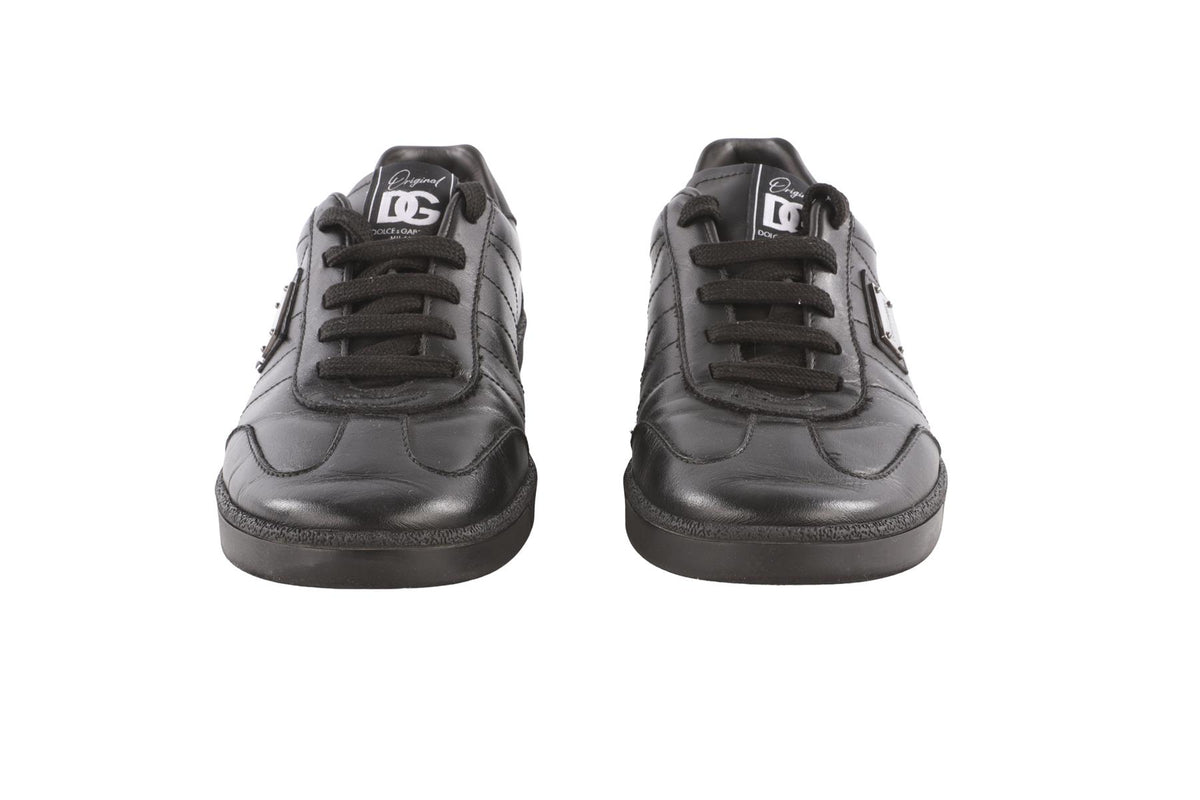 DOLCE & GABBANA BLACK KIDS BOYS SNEAKERS EU 36 UK 3.5 US 4.5