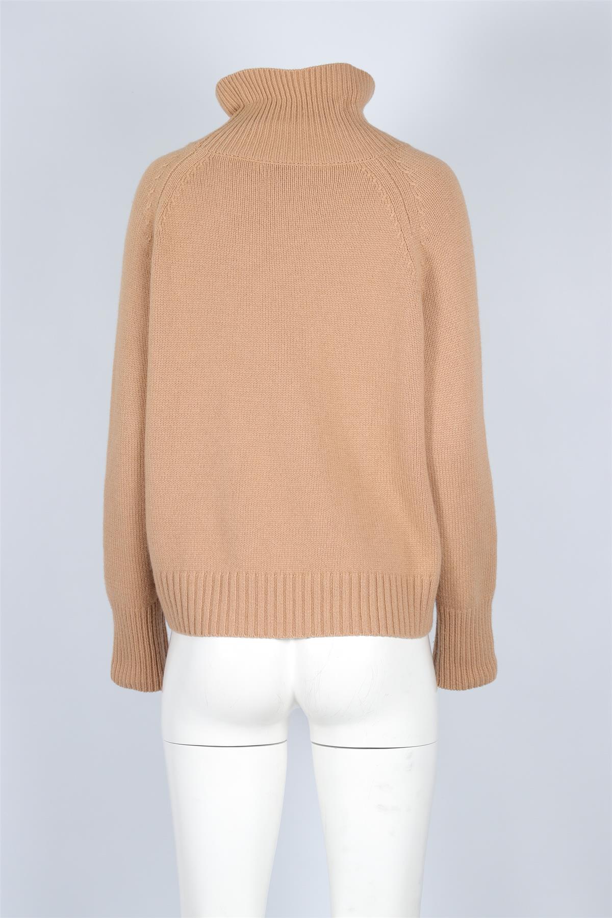 NILI LOTAN TAN CASHMERE SWEATER SMALL