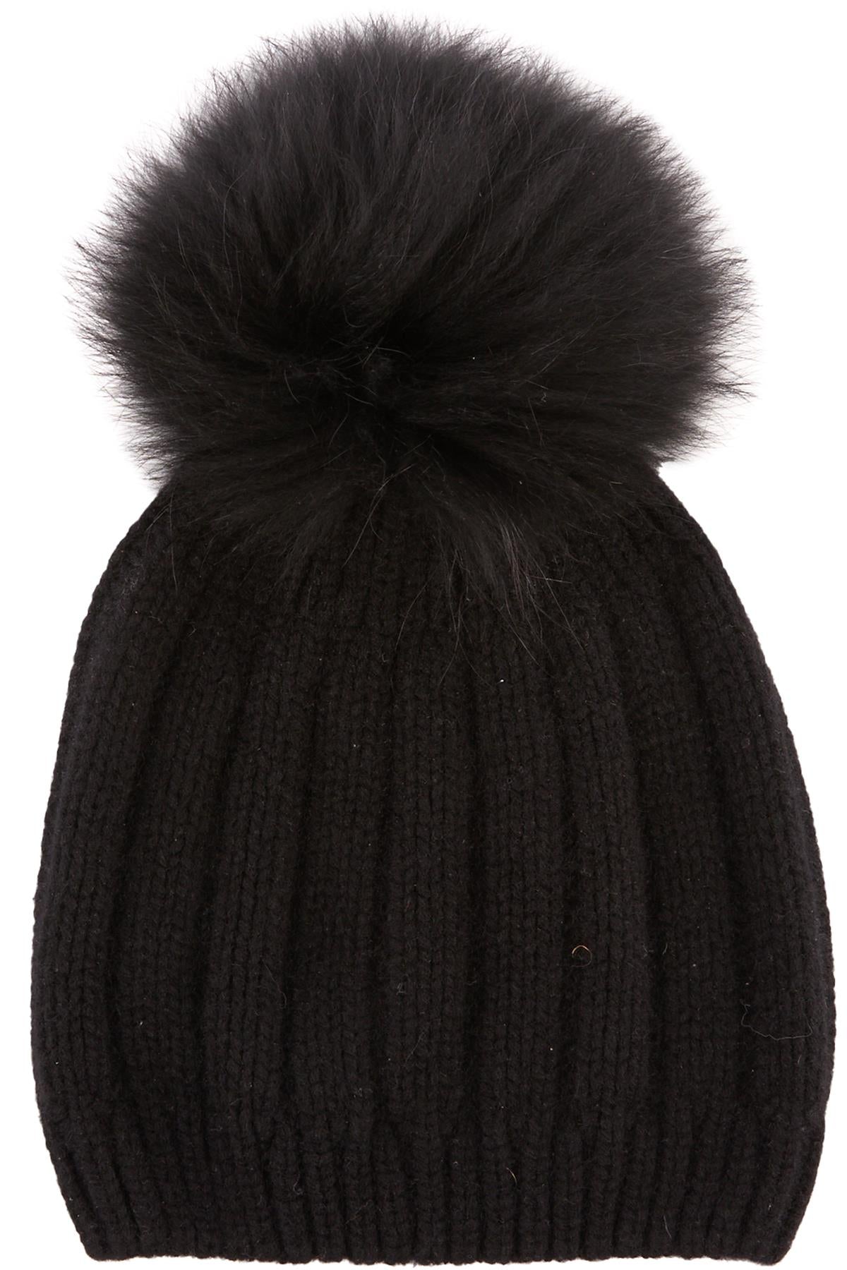 JOSEPH BLACK CASHMERE BEANIE ONE SIZE