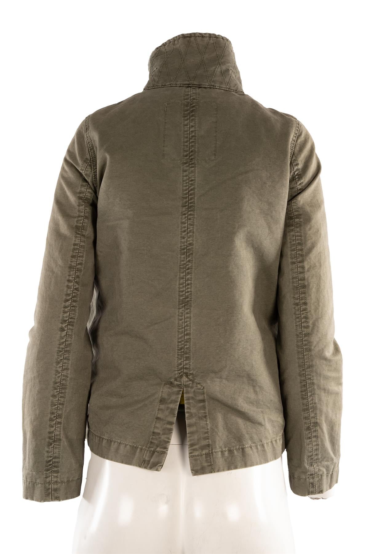 ZADIG & VOLTAIRE GREEN COTTON JACKET SMALL