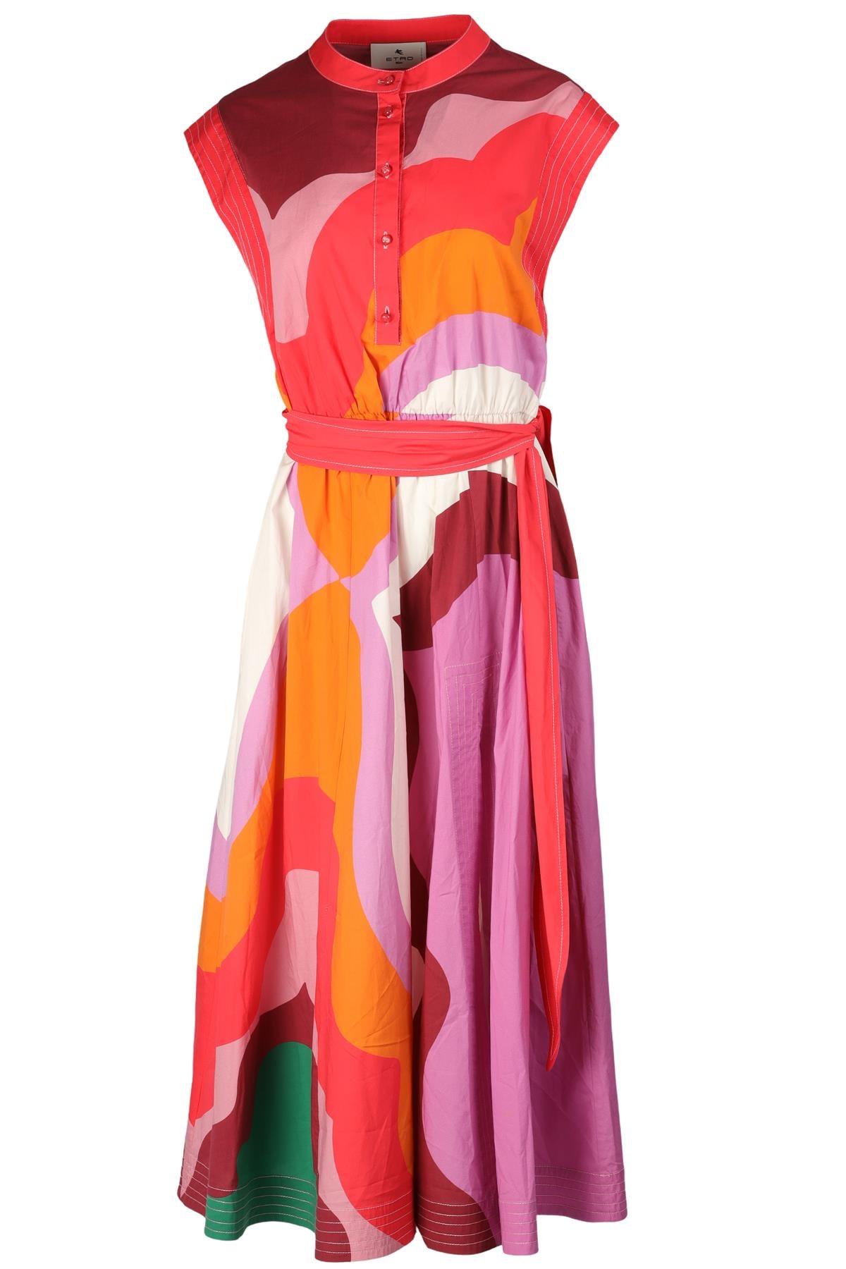 ETRO MULTI COTTON MAXI DRESS IT 46 UK 14