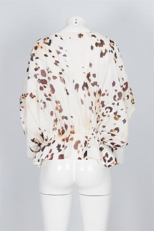 ZIMMERMANN CREAM COTTON TOP UK 12