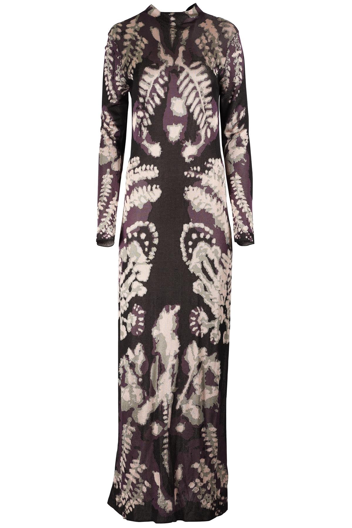 ALTUZARRA MULTICOLOURED KNIT MAXI DRESS LARGE