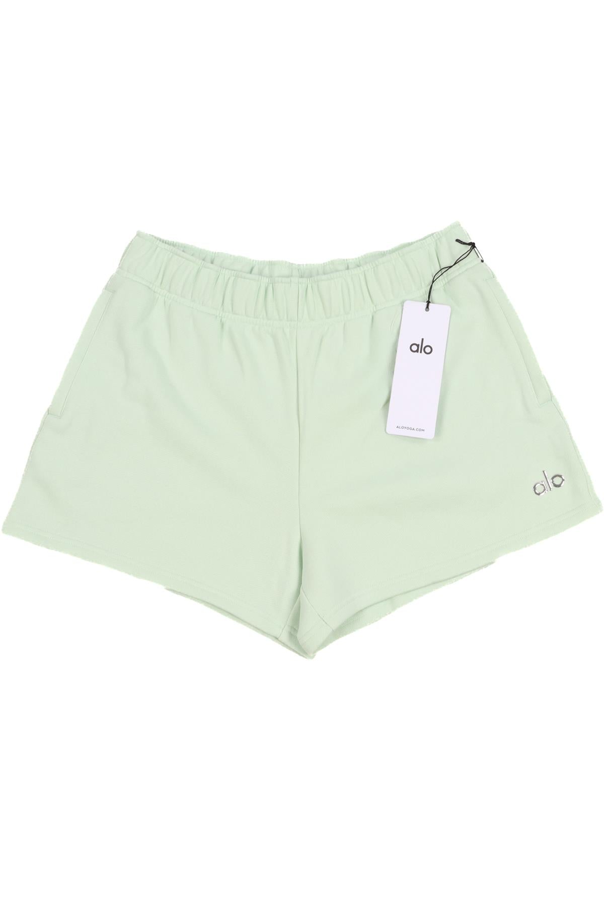 ALO YOGA GREEN SHORTS MEDIUM