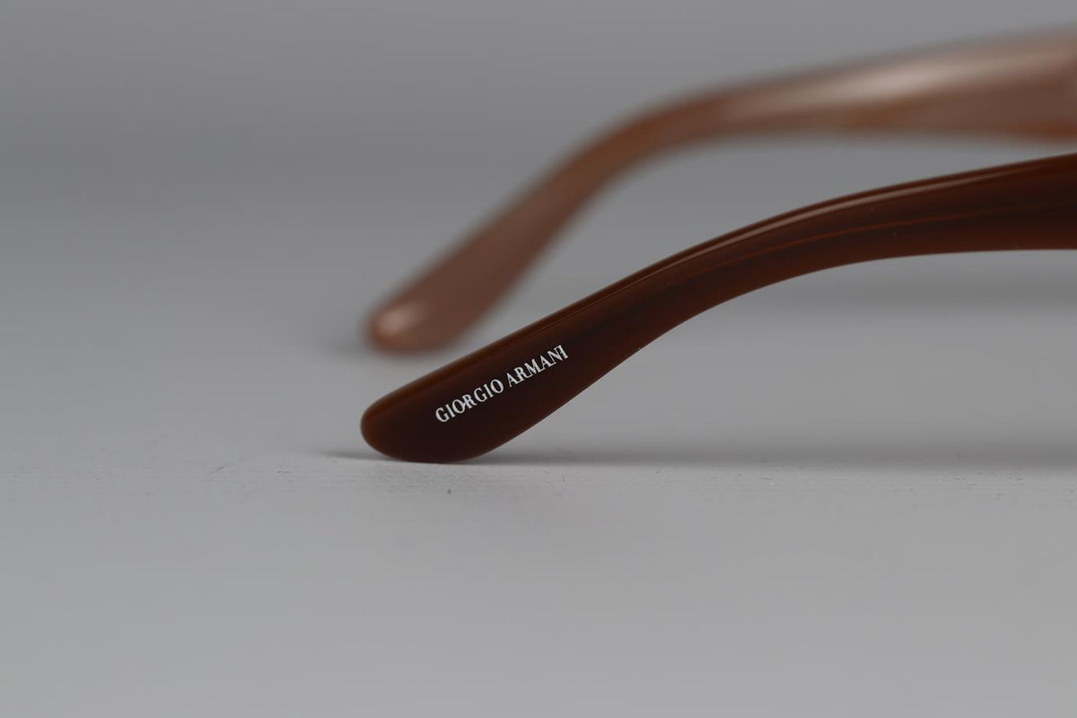 GIORGIO ARMANI ROUND FRAME ACETATE SUNGLASSES