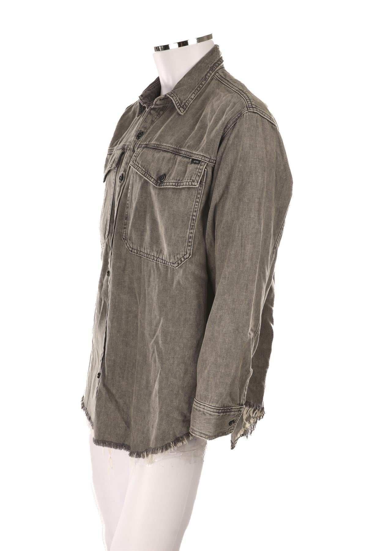 MOTHER GREY MEN'S DENIM SHIRT SMALL