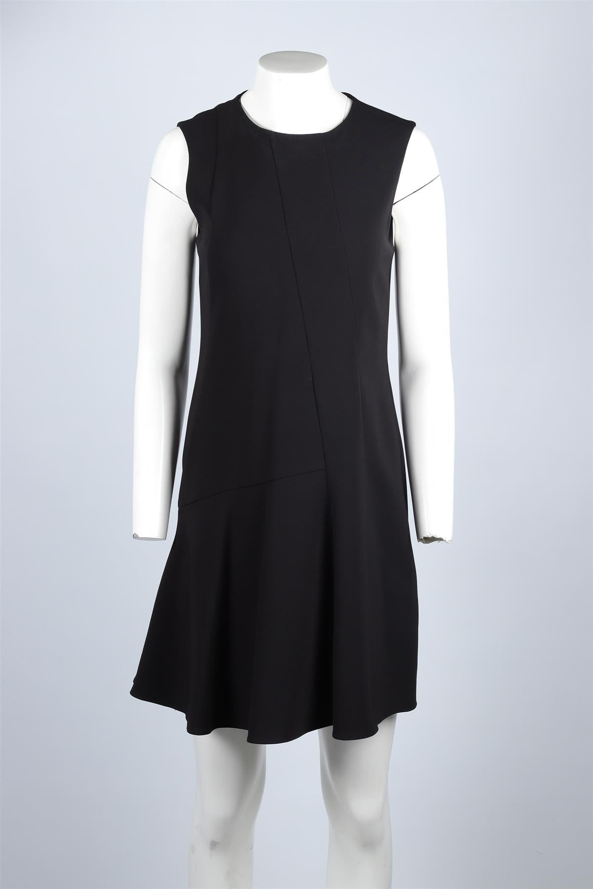 THEORY BLACK CREPE MIDI DRESS US 4 UK 8