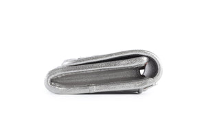 MIU MIU SILVER LEATHER WALLET ON CHAIN