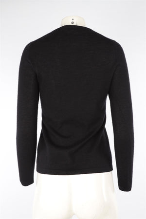 NEIMAN MARCUS BLACK CASHMERE SWEATER SMALL