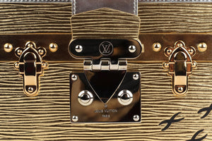 LOUIS VUITTON GOLD 2017 PETITE MALLE EPI LEATHER CLUTCH