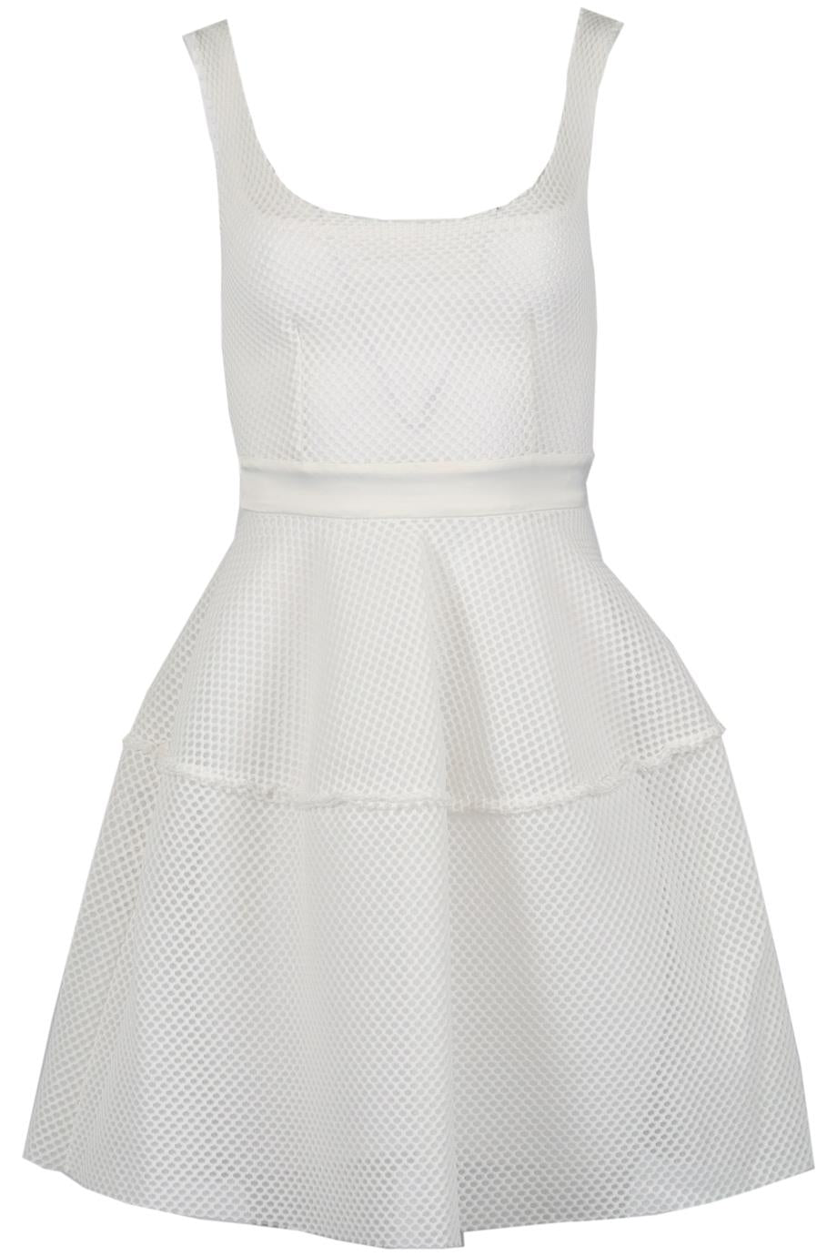 MAJE SATIN AND MESH MINI DRESS UK 8