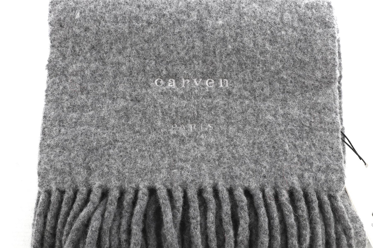 Carven Grey Wool Scarf