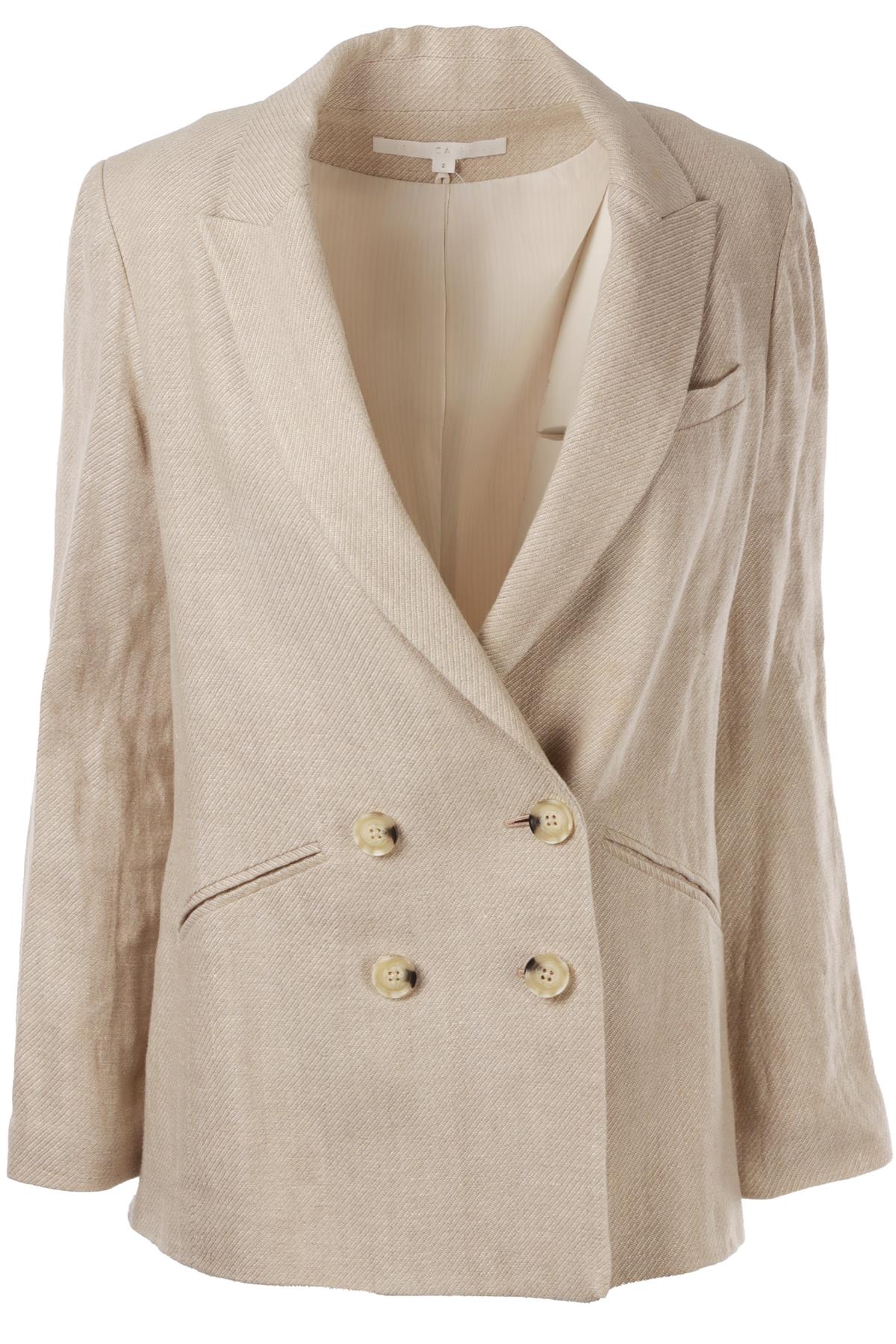 BEIGE LINEN BLAZER
