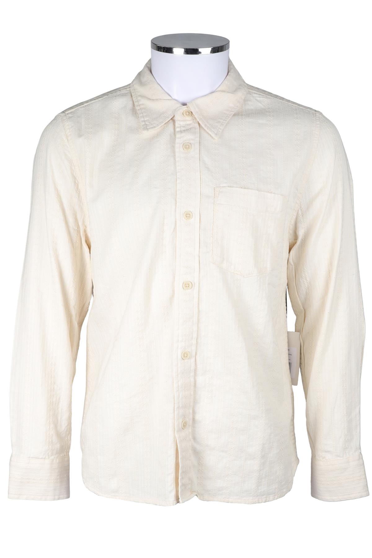 CORRIDOR CREAM MEN'S COTTON SHIRT MEDIUM