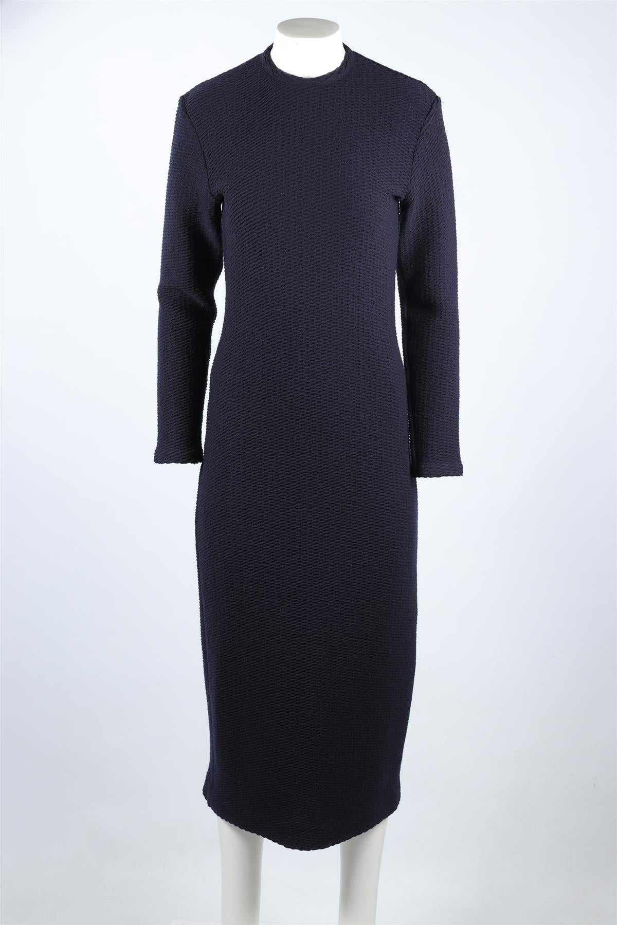 GIULIVA HERITAGE NAVY WOOL MAXI DRESS IT 38 UK 6
