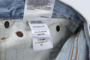 AGOLDE BLUE HIGH RISE STRAIGHT LEG JEANS W24 UK 6