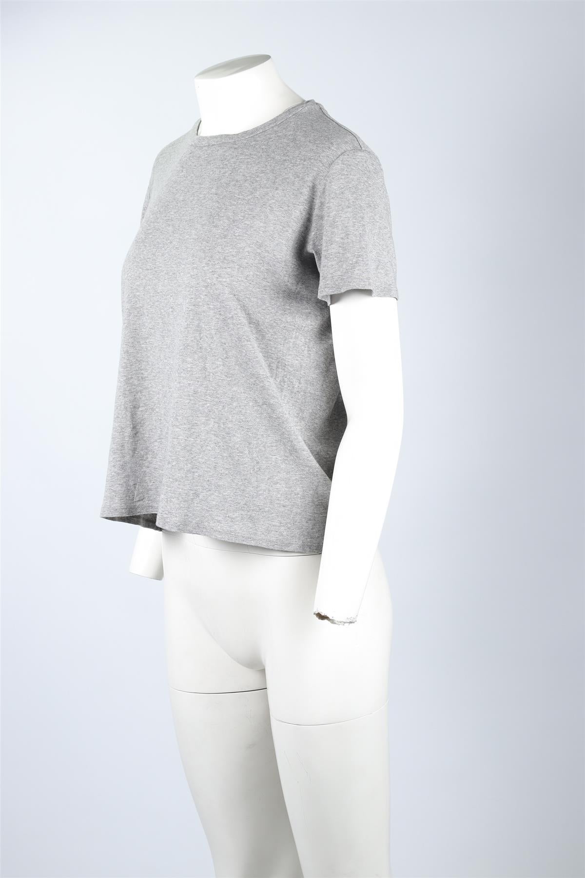 THE ROW GREY COTTON T-SHIRT MEDIUM